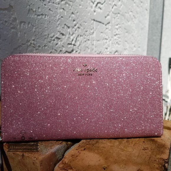 Kate Spade Lola Glitter Large Continental pink - Picture 5 of 11